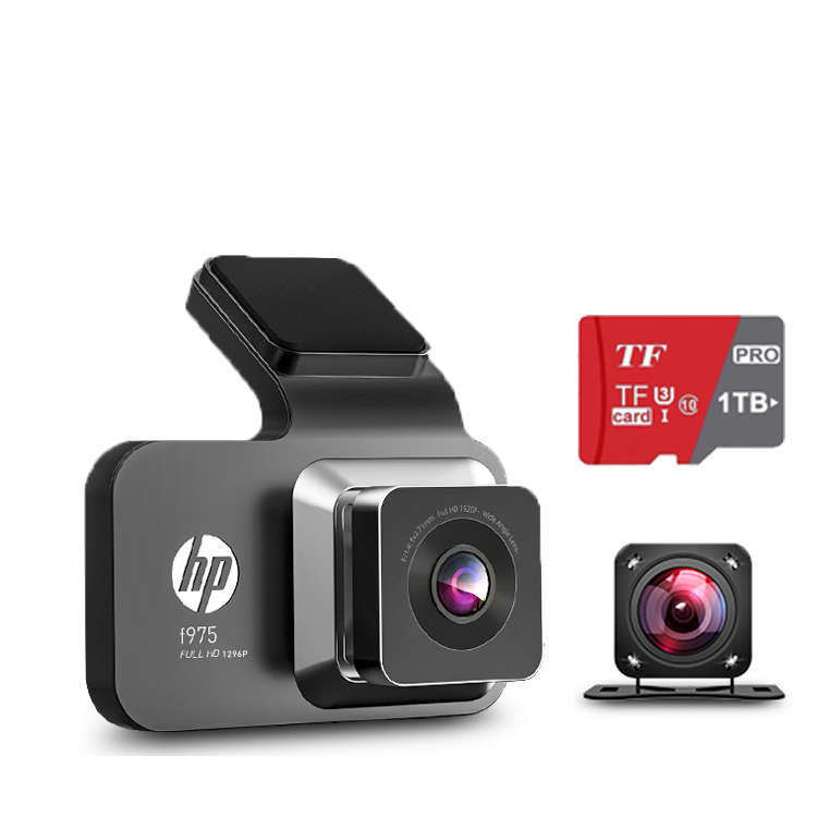 HP autós felvevő + Magyar menü + HD éjszakai látás + GPS + Nagy kapacitású memóriakártya (1TB) + HD hátsó kamera